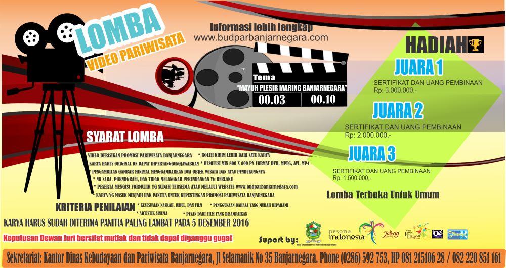 LOMBA FILM PARIWISATA â€œAYO PLESIR MARING BANJARNEGARAâ€